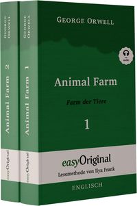 Bild vom Artikel Animal Farm / Farm der Tiere - 2 Teile (Buch + 2 MP3 Audio-CD) - Lesemethode von Ilya Frank - Zweisprachige Ausgabe Englisch-Deutsch vom Autor George Orwell