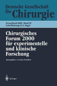 Produktbild: Chirurgisches Forum 2000 f&uuml;r experimentelle und klinische Forschung