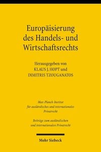 Produktbild: Europ&auml;isierung des Handels- und Wirtschaftsrechts