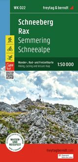 Produktbild: freytag & berndt Wanderkarte WK 022 Schneeberg - Rax, Semmering - Schneealpe 1:50.000