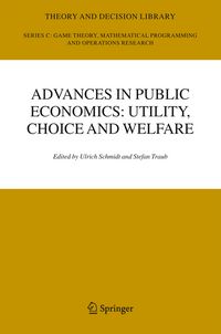 Produktbild: Advances in Public Economics: Utility, Choice and Welfare