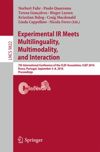 Bild vom Artikel Experimental IR Meets Multilinguality, Multimodality, and Interaction vom Autor 