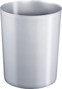 Produktbild: ZWINGO Sicherheitspapierkorb Kunststoff mit Aluminium-Einsatz, silber