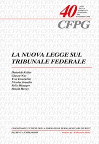 Produktbild: La nuova legge sul Tribunale federale