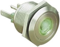Produktbild: Bulgin MPI001/28/GN MPI001/28/GN Vandalismusgesch&uuml;tzter Drucktaster 24 V/DC 0.05 A 1 x Aus/(Ein) tastend Gr&uuml;n (&Oslash; x L) 22 mm x 32.7 mm IP66 1 St.