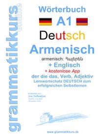Produktbild: W&ouml;rterbuch Deutsch - Armenisch Hajeren lesu - Englisch Niveau A1