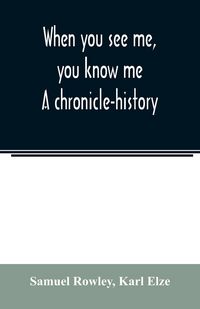 Produktbild: When you see me, you know me. A chronicle-history