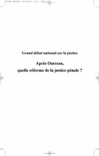 Produktbild: Grand debat national sur la justice