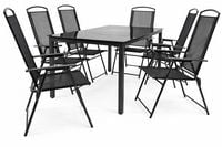 Produktbild: 7-tlg Sitzgruppe Gartenm&ouml;bel Tisch St&uuml;hle Set 189S
