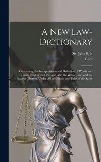 Produktbild: A New Law-dictionary