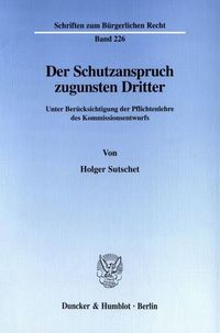 Produktbild: Der Schutzanspruch zugunsten Dritter.