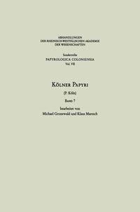 Produktbild: K&ouml;lner Papyri
