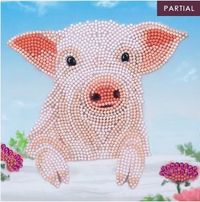 Craft Buddy CCK-A100 - Crystal Art Card Kit, Pig on the Fence, Schwein,  18x18cm, Kristall-Kunstkarte, Diamond Painting' kaufen - Spielwaren