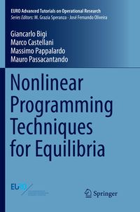 Produktbild: Nonlinear Programming Techniques for Equilibria