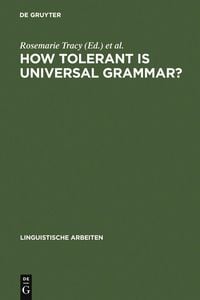Produktbild: How tolerant is universal grammar?
