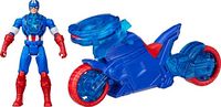 Produktbild: Avengers Epic World Of Action Captain America Bike Mit Schild-Abschuss