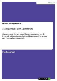 Produktbild: Management der Dilemmata