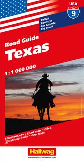 Texas Nr. 09 USA Road Guide 1:1 Mio. Hallwag Kümmerly+Frey AG