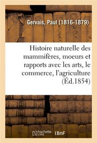 Produktbild: Histoire naturelle des mammif&egrave;res