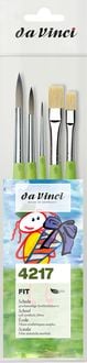 Produktbild: da Vinci Pinselset FIT SYNTHETICS & SYNTHETICS BRISTLE 4217, gr&uuml;n, 5er Set