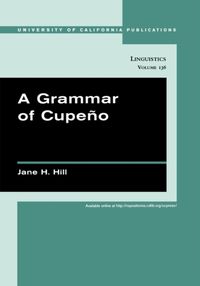 Produktbild: A Grammar of Cupeno