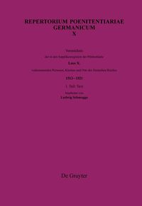 Produktbild: Verzeichnis der in den Supplikenregistern der P&ouml;nitentiarie Leos X. vorkommenden Personen, Kirchen und Orte des Deutschen Reiches (1513-1521)