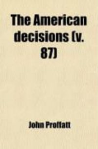 Produktbild: The American Decisions (V. 87)