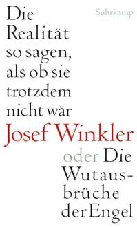 Produktbild: Die Realit&auml;t so sagen, als ob sie trotzdem nicht w&auml;r oder Die Wutausbr&uuml;che der Engel