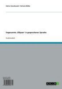 Produktbild: Sogenannte ,Ellipsen' in gesprochener Sprache