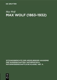 Produktbild: Max Wolf (1863&ndash;1932)