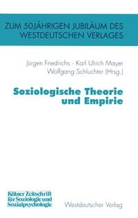 Produktbild: Soziologische Theorie und Empirie