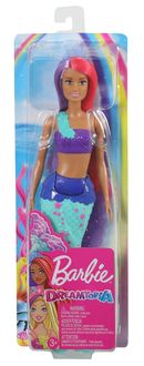 Mattel - Barbie Dreamtopia Meerjungfrau Puppe pinkes und lilafarbenes Haar, Anzi