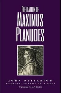 Produktbild: Refutation of Maximus Planudes
