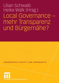 Produktbild: Local Governance - mehr Transparenz und B&uuml;rgern&auml;he?