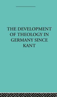 Produktbild: The Development of Rational Theology in Germany since Kant