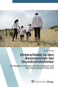 Produktbild: Unterschiede in den Basismotiven bei Grundsch&uuml;lerInnen
