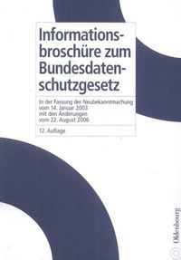 Produktbild: Informationsbrosch&uuml;re zum Bundesdatenschutzgesetz