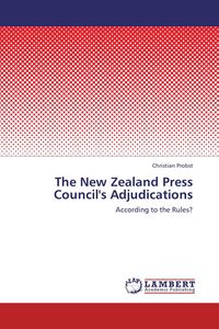 Produktbild: The New Zealand Press Council's Adjudications