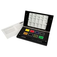 Produktbild: Schmincke Horadam Aquarell, Holzkasten, 8 x XL-N&auml;pfchen + Pinsel + Palette