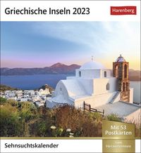 Bild vom Artikel Griechische Inseln Sehnsuchtskalender 2023. Reise-Kalender mit 12 atemberaubenden Postkarten der schönsten Plätze Griechenlands. Postkartenkalender vom Autor 