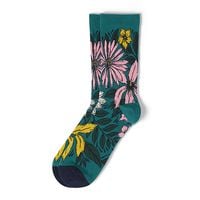 Socken Frida Kahlo „Blossoms“, grün 35-38