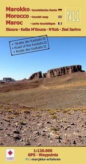 Produktbild: N11: Skoura - Kel&acirc;a M'Gouna - N'K 1:120.000