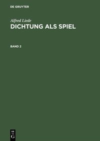 Produktbild: Dichtung als Spiel. Band 2