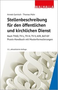 Produktbild: Stellenbeschreibung für den öffentlichen und kirchlichen Dienst