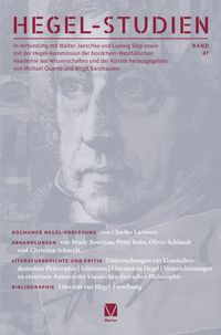 Produktbild: Hegel-Studien 47