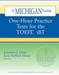 Produktbild: One-hour Practice Tests for the TOEFL IBT