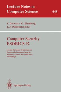 Produktbild: Computer Security - ESORICS 92