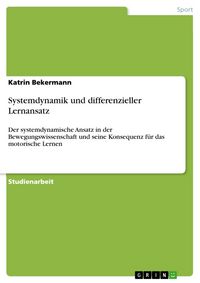Produktbild: Systemdynamik und differenzieller Lernansatz