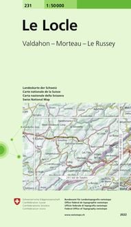 Produktbild: Swisstopo 1 : 50 000 Le Locle