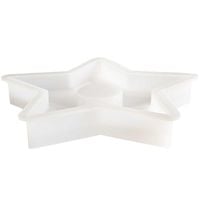 Produktbild: Silikon Gie&szlig;form Teelichthalter Stern gro&szlig;, 18 x 17 x 2,5 cm / Au&szlig;enma&szlig; Silikonform 19,4 x 19,4 x 2,8 cm